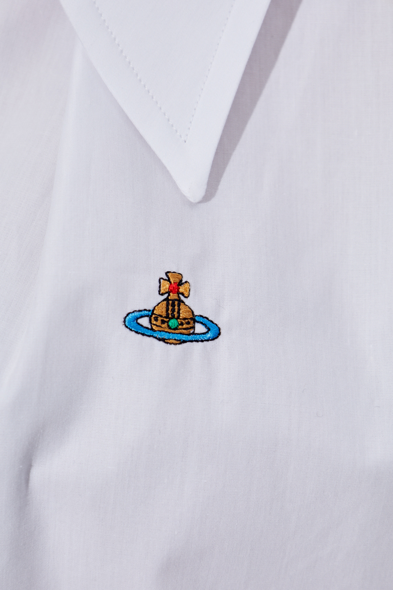 【Vivienne Westwood】限定! BARBED WIRE CIRCLE CLASSIC SHIRT White Shirt with logo Vivienne Westwood - Vitkac Canada
